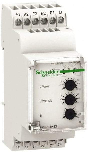 Schneider Electric - 2NO/2NC, 24-240 VAC/DC Control Relay - DIN Rail Mount - Caliber Tooling