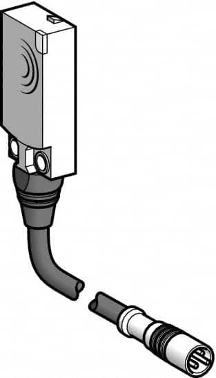 Telemecanique Sensors - PNP, NC, Flat, Inductive Proximity Sensor - 3 Wires, IP68, 12 to 24 VDC, 15mm Wide - Caliber Tooling