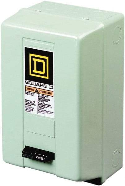 Square D - 3 Pole, 220 Coil VAC at 50 Hz, 240 Coil VAC at 60 Hz, 90 Amp NEMA Contactor - NEMA 1 Enclosure, 50 Hz at 220 VAC and 60 Hz at 240 VAC - Caliber Tooling