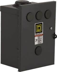 Square D - 3R NEMA Rated, 2 Pole, Electrically Held Lighting Contactor - 30 A (Tungsten), 110 VAC at 50 Hz, 120 VAC at 60 Hz - Caliber Tooling