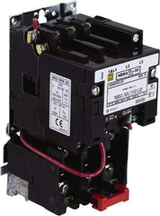 Square D - 440 Coil VAC at 50 Hz, 480 Coil VAC at 60 Hz, 18 Amp, Nonreversible Open Enclosure NEMA Motor Starter - 3 Phase hp: 3 at 200 VAC, 3 at 230 VAC, 5 at 460 VAC, 5 at 575 VAC - Caliber Tooling