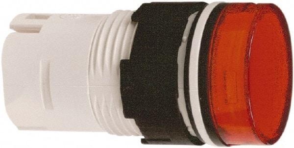 Schneider Electric - Red Lens LED Pilot Light - Round Lens, Shock Resistant, Vibration Resistant - Caliber Tooling