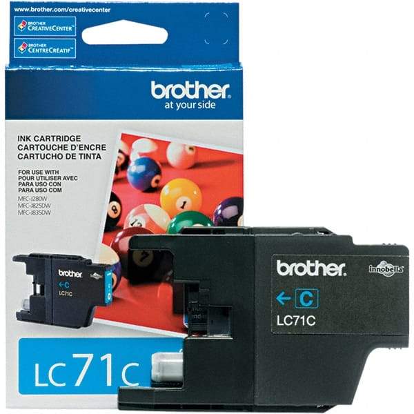 Brother - Cyan Ink Cartridge - Use with Brother MFC-J280W, J425W, J430W, J435W, J625DW, J825DW, J835DW - Caliber Tooling