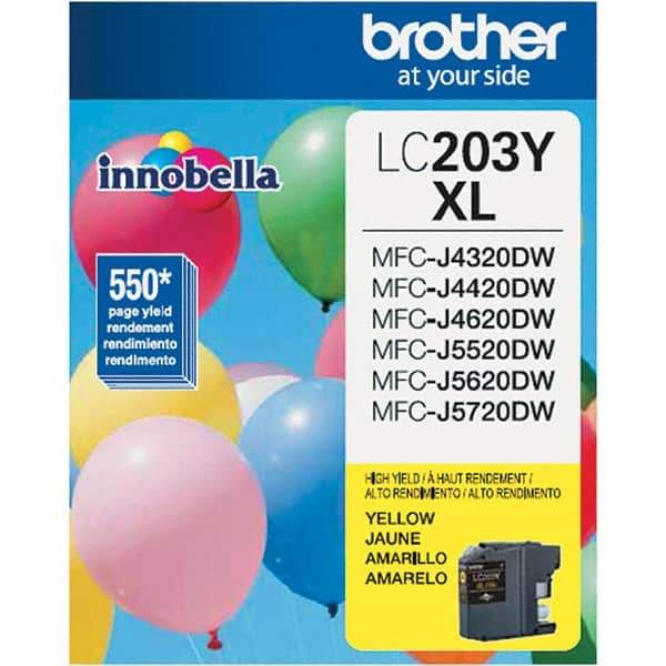 Brother - Yellow Ink Cartridge - Use with Brother MFC-J460DW, J480DW, J485DW, J680DW, J880DW, J885DW, J4320DW, J4420DW, J4620DW, J5520DW, J5620DW, J5720DW - Caliber Tooling