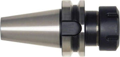 Bilz - 3mm to 26mm Capacity, 160mm Projection, HSK63A Taper Shank, ER40 Collet Chuck - 0.003mm TIR, Through-Spindle & DIN Flange Coolant - Exact Industrial Supply