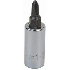 SK - Screwdriver & Drag Link Sockets - 3/8"DR #1 CHRM PHILLIPS SCRDRVR SCKT BIT - Caliber Tooling