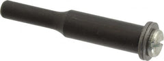 Value Collection - 3/16" Hole, Screw Lock Wheel Mandrel - 2" OAL, 1/2" Max Wheel Width, 1/4" Shank Diam - Caliber Tooling