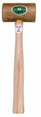 Garland - 3/4 Lb Head Weighted Rawhide Hammer - 10" Long Wood Handle - Caliber Tooling