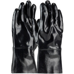 ‎57-8630 Coated Supported Gloves - ChemGrip - Supported Neoprene - Jersey Lined - Black - Smooth - 12 Inch - Caliber Tooling