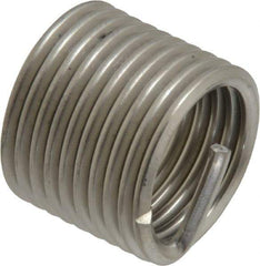 Recoil - M16x2.00 Metric Coarse, 24mm OAL, Free Running Helical Insert - 9-3/4 Free Coils, Tanged, Stainless Steel, Bright Finish, 1-1/2D Insert Length - Exact Industrial Supply