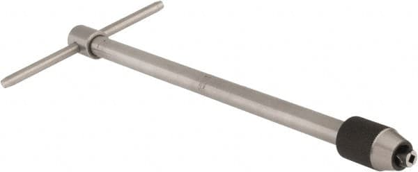 Starrett - 7/32 to 7/16" Tap Capacity, T Handle Tap Wrench - 10" Overall Length - Caliber Tooling