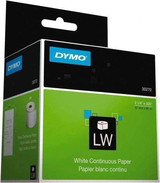 Dymo - 2-7/16" Wide x 3,600" Long, White Receipt Paper - For DYMO LabelWriter Printers - Caliber Tooling