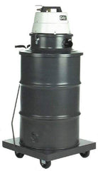 Minuteman - 55 Gal Steel Tank, Air Powered Pneumatic Canister Wet/Dry Vacuum - Accessories Included - Caliber Tooling