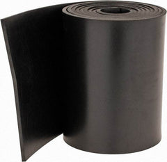 Made in USA - 1/8" Thick x 4" Wide x 60" Long, Neoprene Rubber Strip - Stock Length, 60 Shore A Durometer, 1,000 to 1,200 psi Tensile Strength, -40 to 212°F, Black - Caliber Tooling