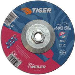 6X1/4 A24R A/O T27 GRINDING WHEEL - Caliber Tooling