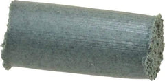 Cratex - 1/4" Max Diam x 1/2" Long, Cylinder, Rubberized Point - Coarse Grade, Silicon Carbide, 1/16" Arbor Hole, Unmounted - Caliber Tooling