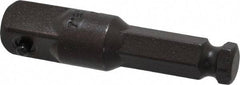 Proto - 1/2" Square Size Hex to Square Adapter - 7/16" Hex Drive, 2-3/4" OAL - Caliber Tooling