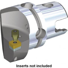 Kennametal - Left Hand Cut, Size KM50, CN.. Insert Compatiblity, Internal or External Modular Turning & Profiling Cutting Unit Head - 35mm Ctr to Cutting Edge, 50mm Head Length, Through Coolant, Series M-Clamping - Caliber Tooling