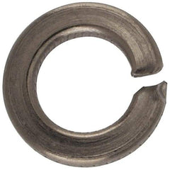 Made in USA - #8, 0.04" Thick Split Lock Washer - 400 Stainless Steel, Passivated Finish, 0.167" Min ID, 0.174" Max ID, 0.293" Max OD - Caliber Tooling