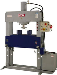 Dake - 100 Ton Electric Shop Press - 19" Stroke - Caliber Tooling