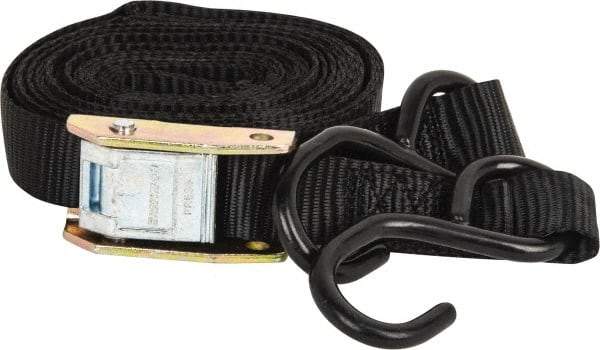 Erickson Manufacturing - 15' Long x 1" Wide, 750 Lb Basket Capacity, 750 Lb Vertical Capacity, Nylon Web Sling - Black - Caliber Tooling