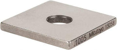 Mitutoyo - 0.1005" Square Steel Gage Block - Accuracy Grade 0, Includes Certificate of Inspection - Caliber Tooling