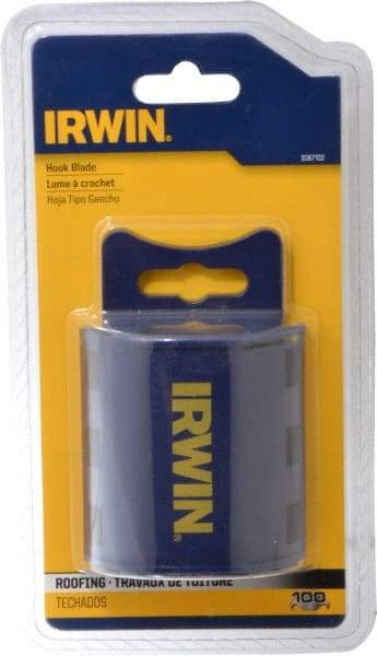 Irwin - 100 Piece Steel Hook Blade - 2" OAL, 0.024" Blade Thickness - Caliber Tooling