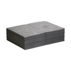 Pads, Rolls & Mats; Product Type: Pad; Application: Universal; Overall Length (Inch): 20 in; Total Package Absorption Capacity: 11 gal; Material: Polypropylene; Fluids Absorbed: Water; Solvents; Universal; Oil; Coolants; Absorbency Weight: Heavy; Width (D