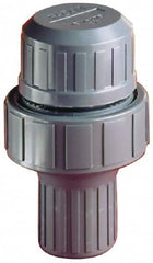 Plast-O-Matic - 1/2" Pipe, 100 Max psi, PVC, Normally Closed Design Vacuum Breaker Valve - EPDM Seal, NPT End Connections - Caliber Tooling