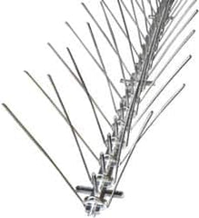 Bird-X - Stainless Steel Bird Spikes - 4.3 Inch High x 1/2 Inch Wide x 10 Ft. Long - Caliber Tooling