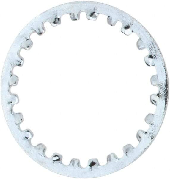 Value Collection - 7/16" Screw, 0.4755" ID, Steel Internal Tooth Lock Washer - 0.6005" OD, Zinc-Plated, Grade 1075 - Caliber Tooling