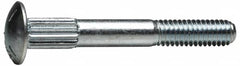 Value Collection - 5/16-18 UNC 1-1/2" Length Under Head, Ribbed Neck, Carriage Bolt - Grade 5 Steel, Zinc-Plated Clear Chromate Finish - Caliber Tooling