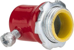 Thomas & Betts - 1/2" Trade, Steel Set Screw Straight EMT Conduit Connector - Insulated - Caliber Tooling