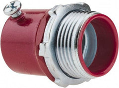 Thomas & Betts - 1" Trade, Steel Set Screw Straight EMT Conduit Connector - Insulated - Caliber Tooling