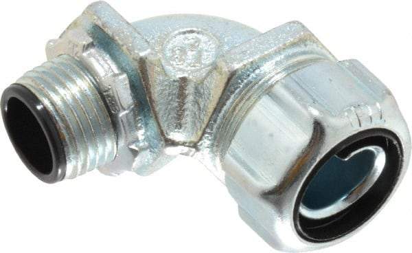 Thomas & Betts - 1/2" Trade, Steel Threaded Angled Liquidtight Conduit Connector - Insulated - Caliber Tooling