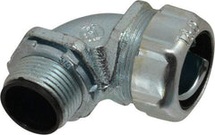 Thomas & Betts - 3/4" Trade, Steel Threaded Angled Liquidtight Conduit Connector - Insulated - Caliber Tooling