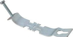 Thomas & Betts - 1-1/2" Pipe, 14 Gauge" Pipe or Conduit Clamp - Silver Galvanized, 400 Lb Capacity, All Conduit - Caliber Tooling