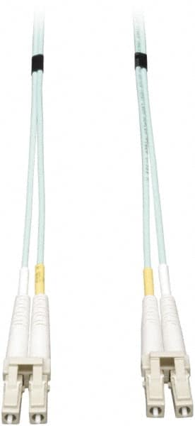 Tripp-Lite - 100' Long, LC/LC Head, Multimode Fiber Optic Cable - Aqua, Use with LAN - Caliber Tooling