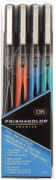 Prismacolor - Black, Blue, Green, Red Art Marker - Fine Tip, Alcohol Based Ink - Caliber Tooling