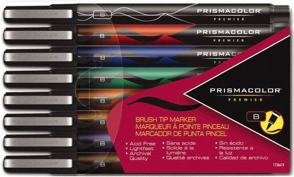 Prismacolor - Assorted Colors, Art Marker - Brush Tip, Alcohol Based Ink - Caliber Tooling