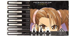 Prismacolor - Black, Sepia Art Marker - Brush Tip, Alcohol Based Ink - Caliber Tooling