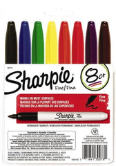 Sharpie - Assorted Colors Permanent Marker - Fine Felt Tip, AP Nontoxic Ink - Caliber Tooling