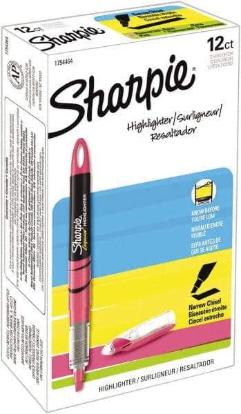 Sharpie - Fluorescent Pink Highlighter - Chisel Tip, AP Nontoxic Ink - Caliber Tooling