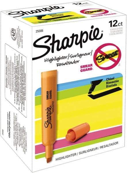 Sharpie - Fluorescent Orange Highlighter - Chisel Tip, AP Nontoxic Ink - Caliber Tooling