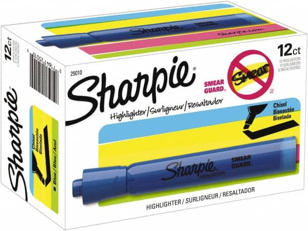 Sharpie - Turquoise Blue Highlighter - Chisel Tip, AP Nontoxic Ink - Caliber Tooling