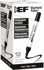 Eberhard Faber - Black Permanent Marker - Chisel Felt Tip, AP Nontoxic Ink - Caliber Tooling