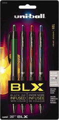 Uni-Ball - 0.7mm Retractable Pen - Blue & Black, Green & Black, Purple & Black, Red & Black - Caliber Tooling