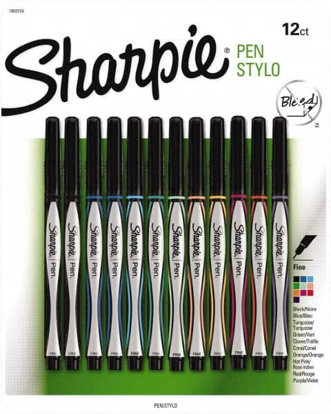 Sharpie - Fine Point Porous Point Pen - Assorted Colors - Caliber Tooling