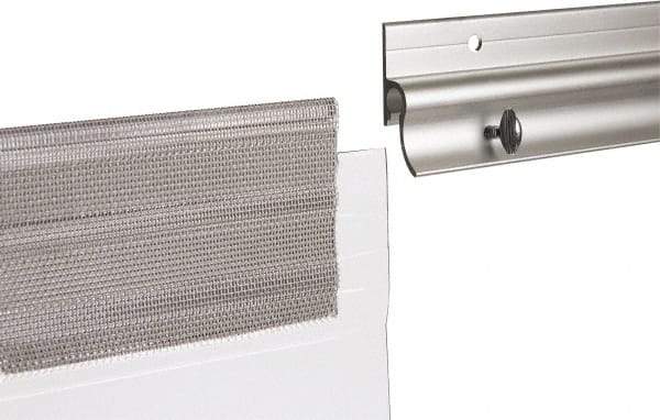 TMI, LLC - 3' Long Aluminum Dock Strip Door Mounting Hardware - Use with Premium Strip Door Kit - Caliber Tooling