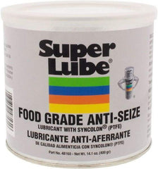 Synco Chemical - 14.1 oz Can Anti-Seize Lubricant - Synthetic with PTFE, 450 to 450°F, Translucent White, Water Resistant - Caliber Tooling